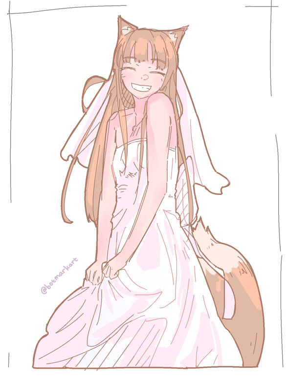 and even more anime fanart (this one is from Spice and Wolf go watch it)