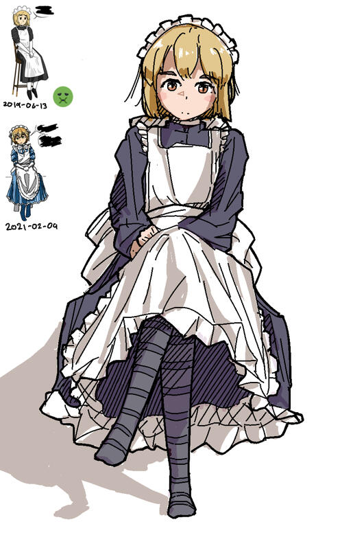 a redraw of one of my first drawings, 3 years later